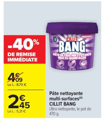 Pâte nettoyante multi-surfaces CILLIT BANG