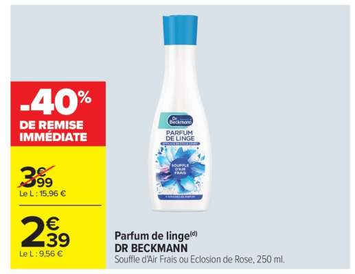 Parfum de linge DR BECKMANN