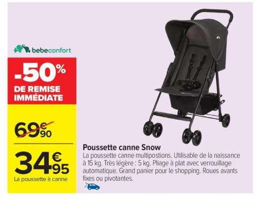 Poussette canne Snow