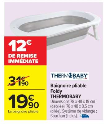 Baignoire pliable Foldy THERMOBABY