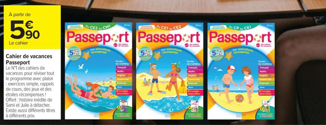 Cahier de vacances Passeport