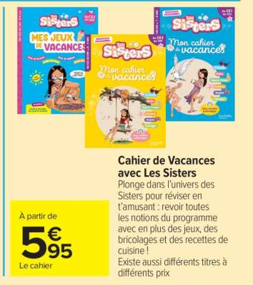 Cahier de Vacances avec Les Sisters