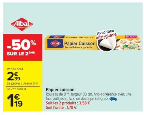 Papier cuisson