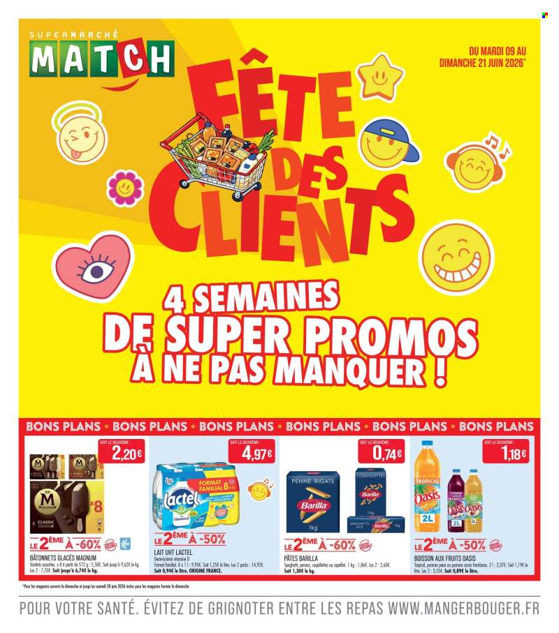 Catalogue Supermarché Match - 09/06/2026 - 21/06/2026.