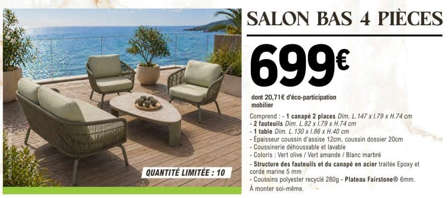 SALON BAS 4 PIÈCES