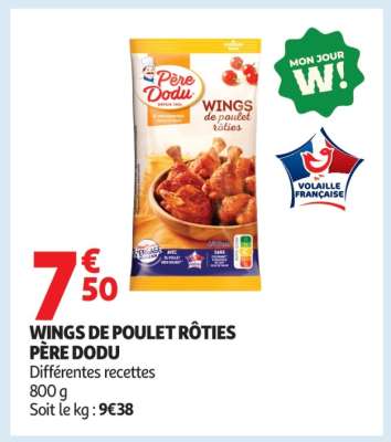 WINGS DE POULET RÔTIES PÈRE DODU