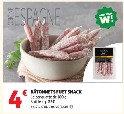 BÂTONNETS FUET SNACK