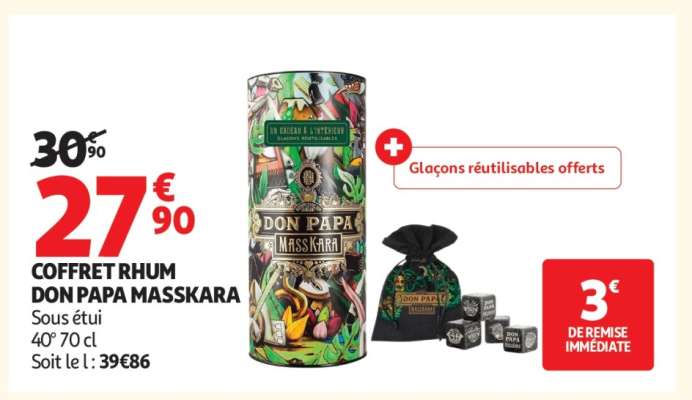 Coffret Rhum Don Papa Masskara
