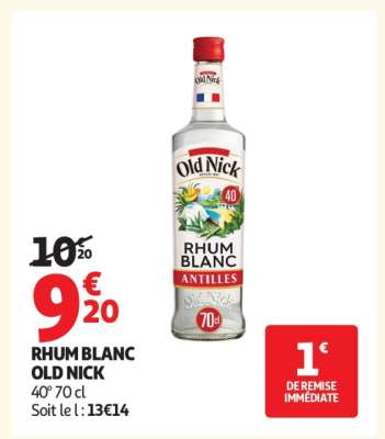 Rhum Blanc Old Nick