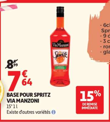 Base Pour Spritz Via Manzoni