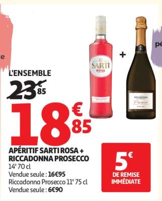 APÉRITIF SARTI ROSA + RICCADONNA PROSECCO