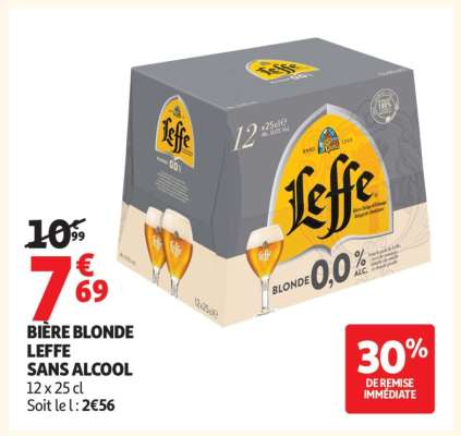 Bière Blonde Leffe Sans Alcool