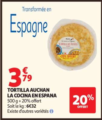 Tortilla Auchan La Cocina En Espana