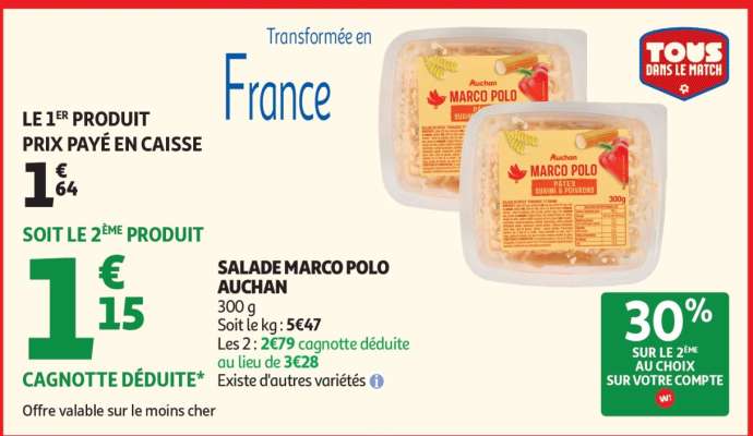 Salade Marco Polo Auchan