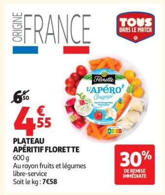 Plateau Apéritif Florette