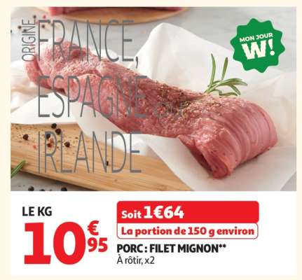 Porc : Filet Mignon