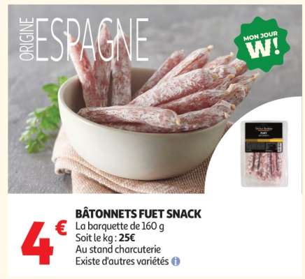 BÂTONNETS FUET SNACK