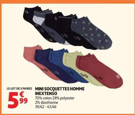 Mini Socquettes Homme Inextenso
