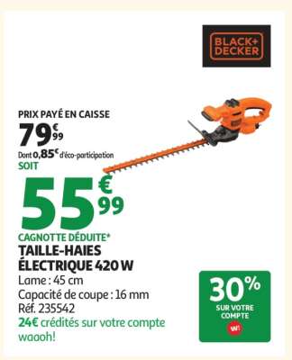 TAILLE-HAIES ÉLECTRIQUE 420 W
