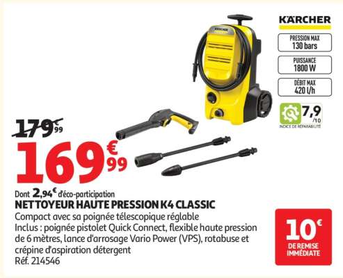 NETTOYEUR HAUTE PRESSION K4 CLASSIC