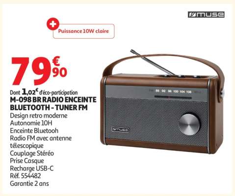 M-098 BR RADIO ENCEINTE BLUETOOTH - TUNER FM
