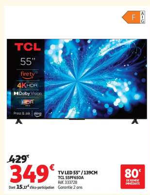TV LED 55" / 139CM TCL 55PF650A