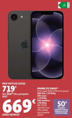 IPHONE 17E 256GO