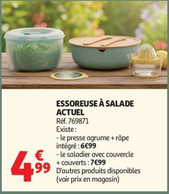 ESSOREUSE À SALADE ACTUEL