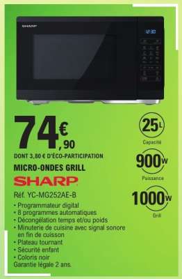 SHARP MICRO-ONDES GRILL