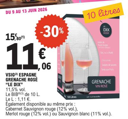VSIG(2) ESPAGNE GRENACHE ROSÉ “LE DIX”