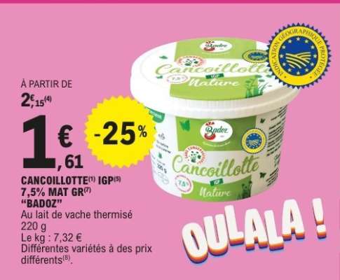 Cancoillotte IGP