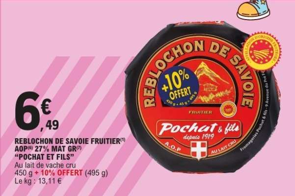 REBLOCHON DE SAVOIE FRUITIER