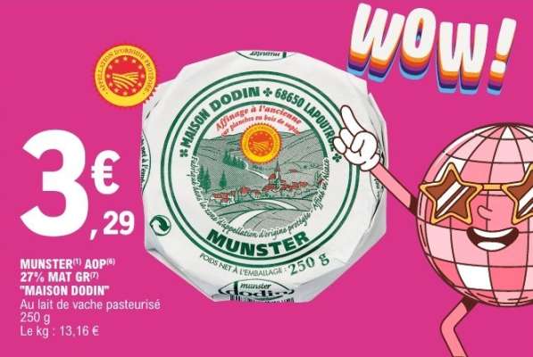 MUNSTER AOP 27% MAT.GR. 'MAISON DODIN'