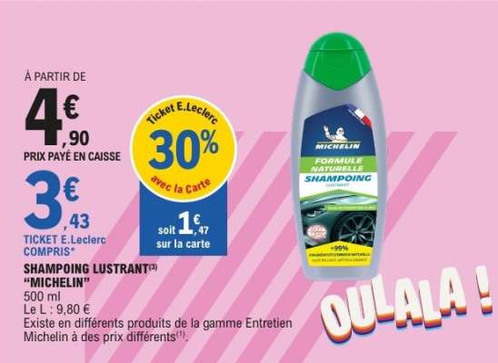 SHAMPOING LUSTRANT "MICHELIN"