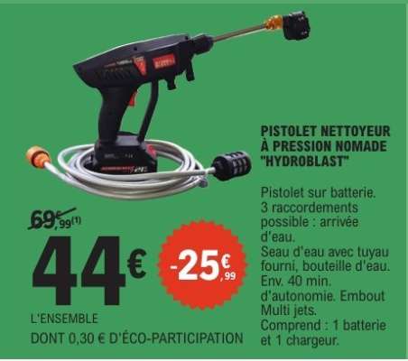 Pistolet nettoyeur à pression nomade 'Hydroblast'