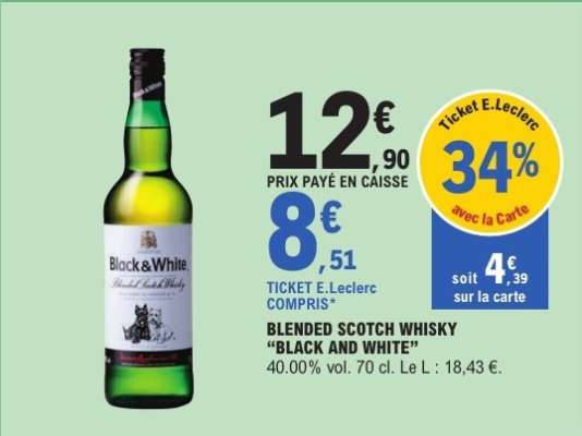 Blended Scotch Whisky "Black and White"