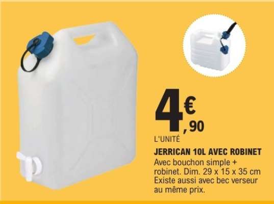 JERRICAN 10L AVEC ROBINET