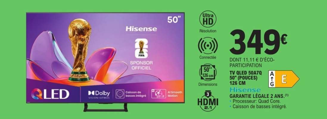 TV QLED 50A70
