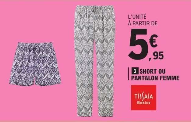SHORT OU PANTALON FEMME