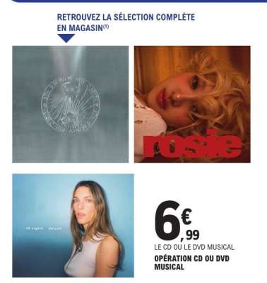 Opération CD ou DVD Musical