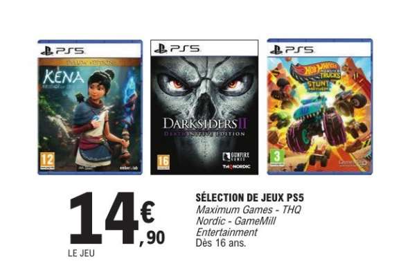 SÉLECTION DE JEUX PS5