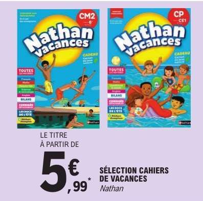 SÉLECTION CAHIERS DE VACANCES