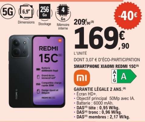 SMARTPHONE XIAOMI REDMI 15C