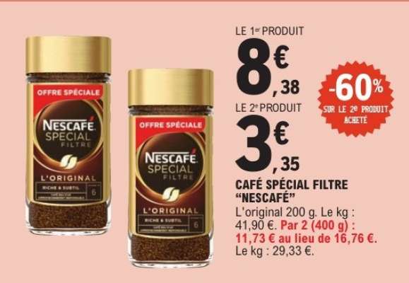 Café Spécial Filtre "Nescafé"