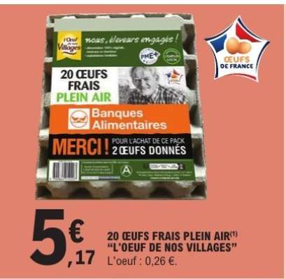 20 OEUFS FRAIS PLEIN AIR