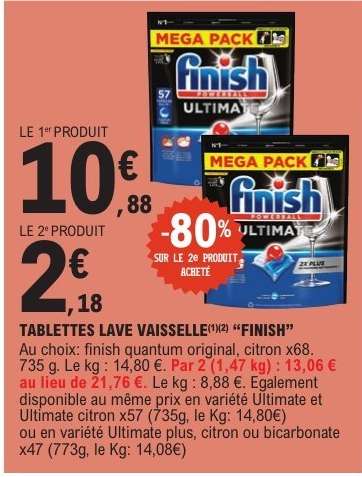 Tablettes Lave Vaisselle Finish