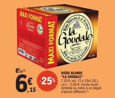 BIÈRE BLONDE 'LA GOUDALE'