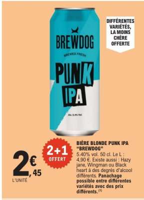 BIÈRE BLONDE PUNK IPA "BREWDOG"