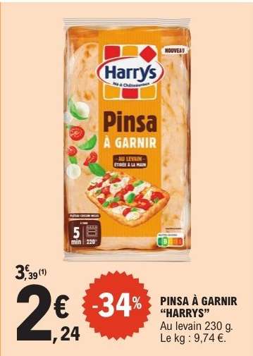 PINSA À GARNIR HARRYS