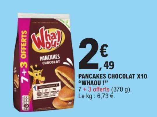 PANCAKES CHOCOLAT X10 “WHAOU !”